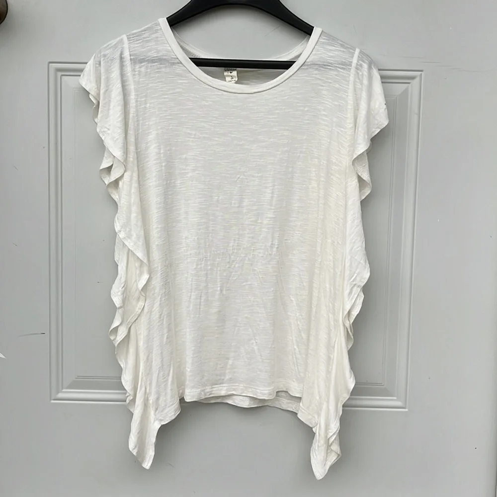 EUC Lazy Sundays off white unique top - Picture 8 of 9